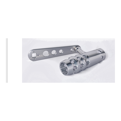 No-Bend 7075 heavy duty handle with custom silver aluminum T-bar knob for PENN Fathom and Torque two-speed reels