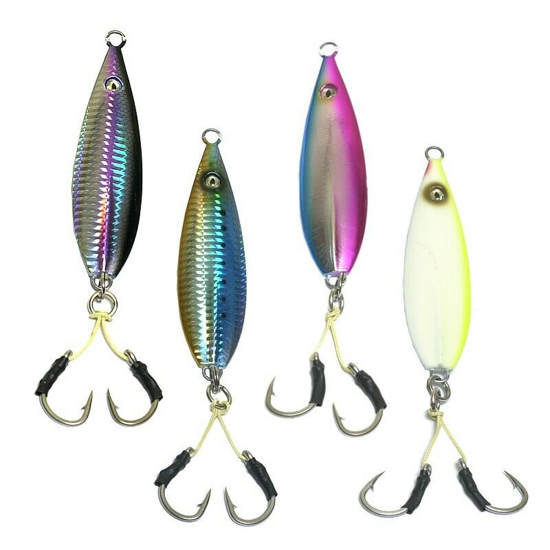 OEM Fall Flat LITE Jigs for Slow Sink 160gr-Now Includes New Color Double Glow